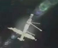나사의 인공위성 감시카메라에 우연히 찍힌 UFO의 모습