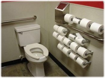 매우 친절한 화장실 서비스