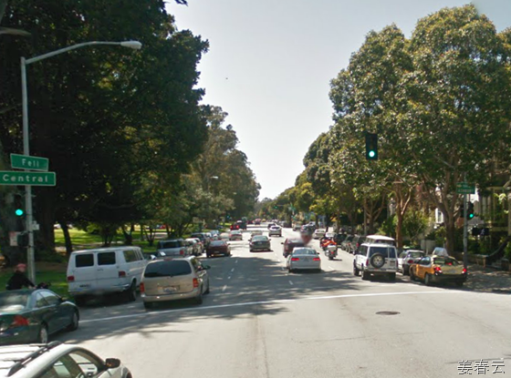 고풍스럽고 매력적인 가로수가 있는 펠 스트리트(Fell Street) - 샌프란시스코에 들르면 꼭 누려야 할 드라이브 코스 - 버스 투어시 꼭 포함되는 단골 코스