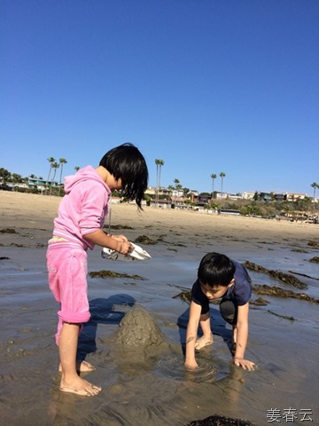 코로나 비치(Corona Beach)에서 바닷바람과 함께 - 바다에서 밀려 오는 해조류, 갈메기, 그리고 모래놀이로 아이들과 여유 만끽