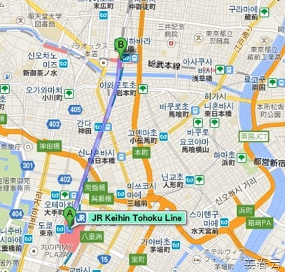 도쿄 역에서 지하철 타고 아키하바라 역 가는 방법 - JR Omiya행으로 두 정거장