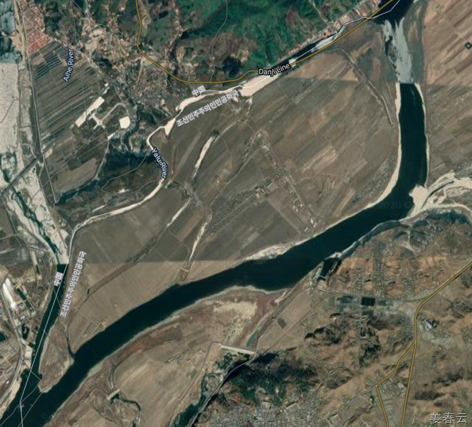 구글맵으로 구경해 본 중국 접경지역 - 잘 살리면 북한 경제에도 도움 될 수 있지 않을까?