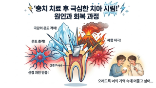충치 치료후 이가 시려진 이유