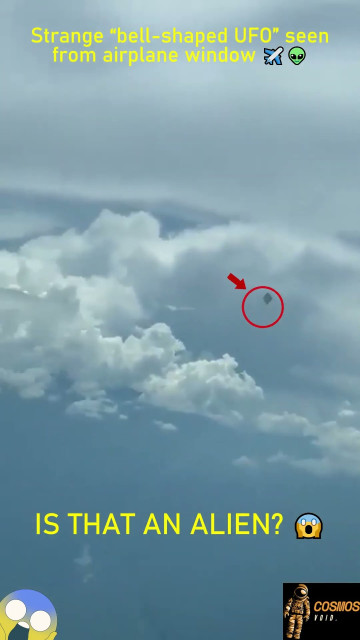 비행기 창문에서 본 미확인비행물체 - 외계인의 UFO?