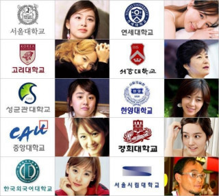 각 대학을 대표하는 얼짱들