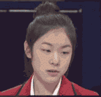 김연아 - 왜 이런 표정을 지었는지는 알 수 없음