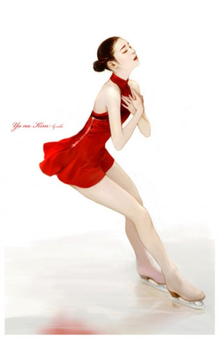 팬이 그린 김연아...