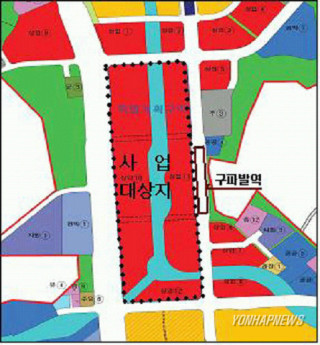 구파발역세권 상업중심지 위치도
