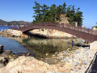 한국의 나폴리라 불리우는 장호항 어촌체험마을 - 수정같이 맑은 바닷물, 물고기, 산책로, 파아란 하늘이 인상적인 조그만 어촌 마을