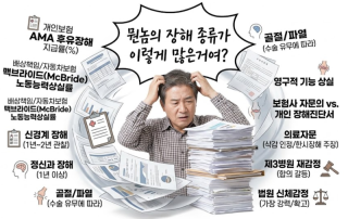 사고시 보험사들의 장해 판단 유형