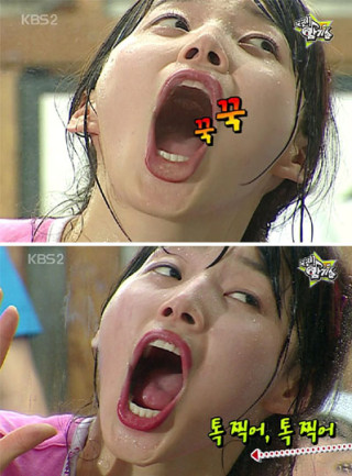 한지혜 장군... 이번에는 입크기도 남부럽지 않다