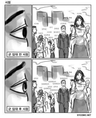 군입대 전과 후