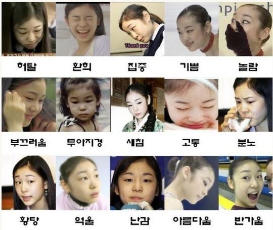 김연아, 홍명보 ... 그들의 다양한 표정