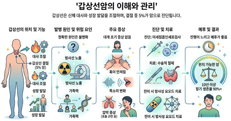 완치율 90% 넘는 갑상선암, 원인과 증상부터 치료법까지 총정리