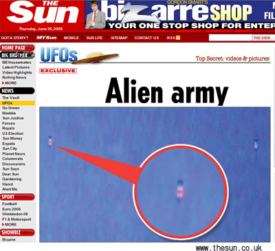 영국 군인이 목격한 13대의 UFO