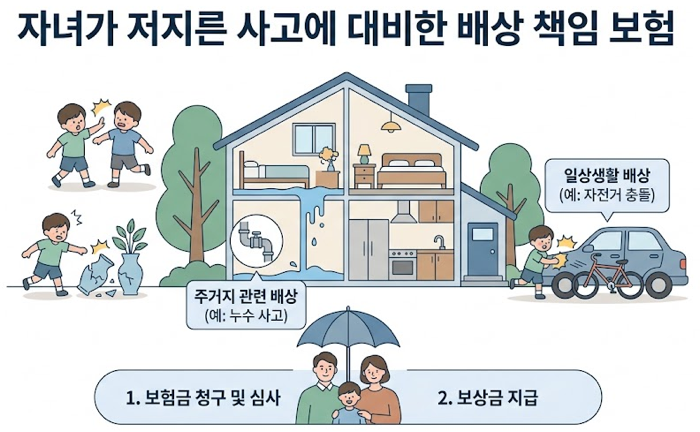 자녀배상책임 보험 가입시 배상 범위