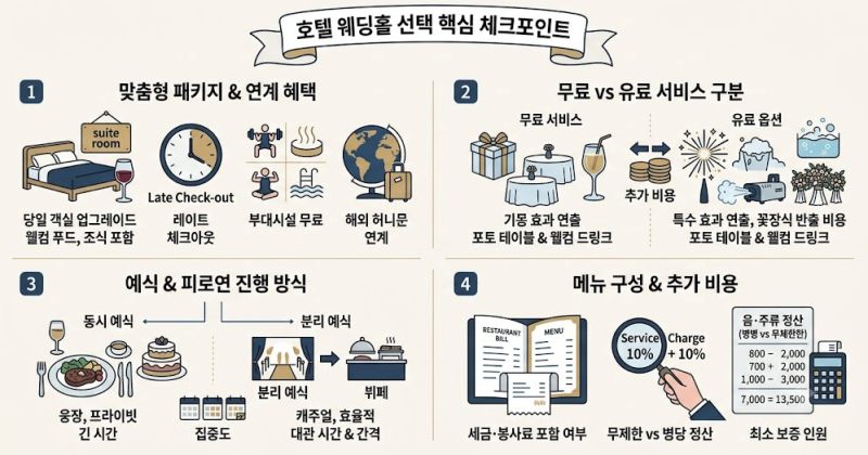 호텔 웨딩홀 선택 시 반드시 확인해야 할 핵심 체크포인트