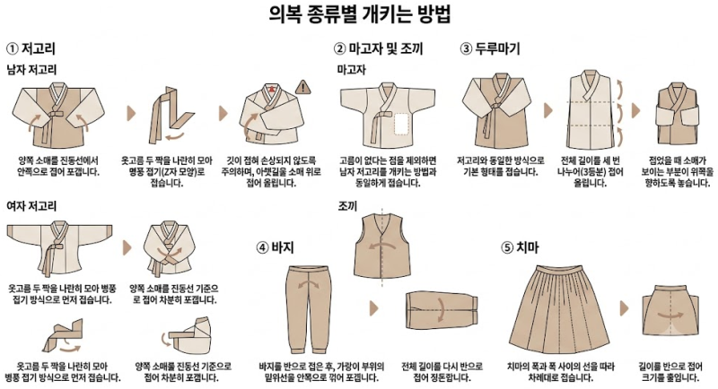 한복 변형 없이 오래 보관하는 법: 종류별 개키는 방법과 필수 주의사항 총정리