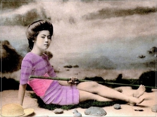 100년전 일본 여성의 수영복 패션