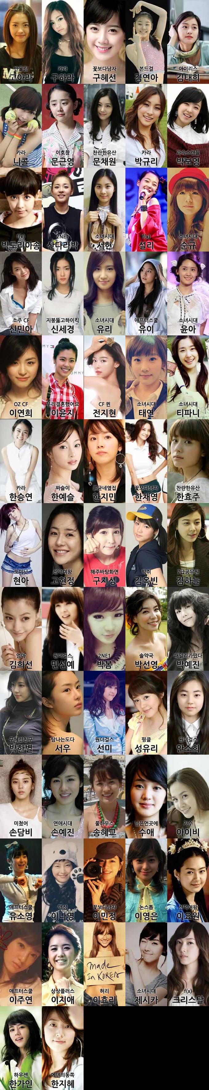 2009년을 빛낸 대한민국의 미녀스타들