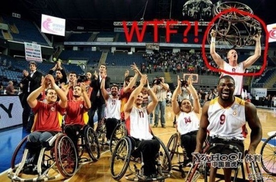 장애인 올림픽의 이상한 장면