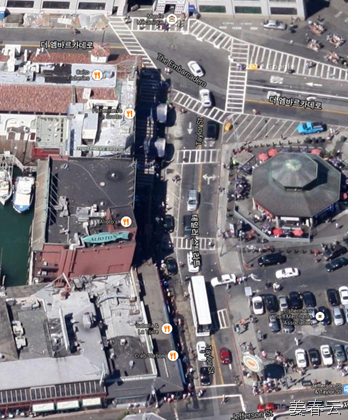 Pier 39 게요리 전문점, 보딘에서 먹는 클램차우다&ndash;왠지 부둣가라 맛있을거 같아 샌프란시스코에 가면 많은 사람들이 찾아&ndash;노상 주차장이 있는 곳이 바로 그곳. 만끽을 위해서는 장소 위치 파악을 먼저 하고 가길 권해