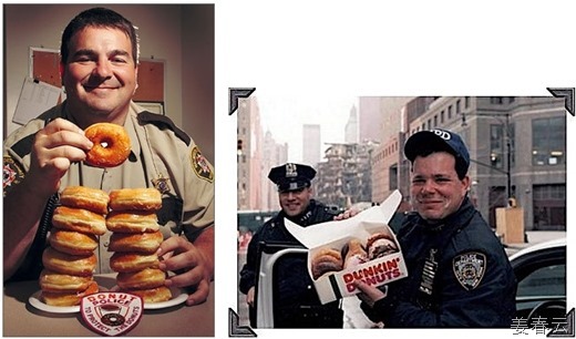 미국 영화에 나오는 경찰들이 도넛을 자주 들고 나오는 이유