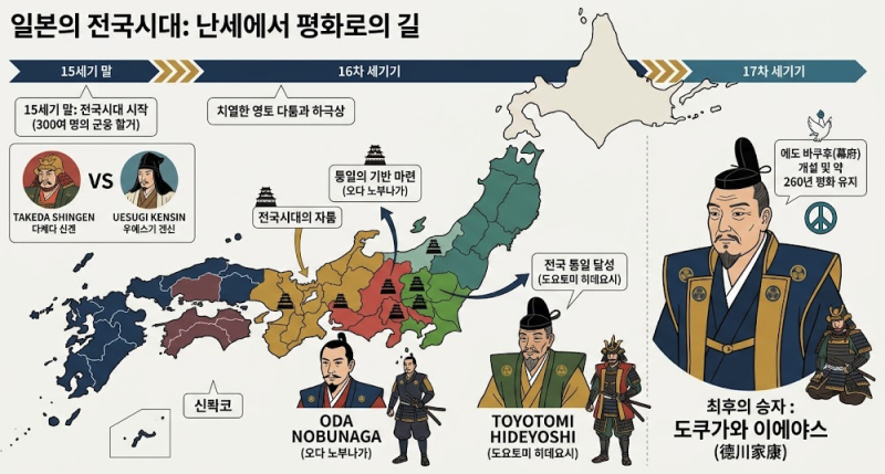 도쿠가와 이에야스: 인내와 냉철한 지혜로 천하를 쥔 승자